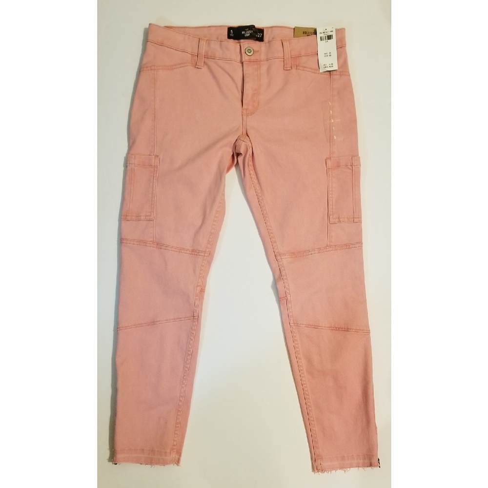 NWT HOLLISTER Low Rise Skinny Crop Pant - Pink 5R